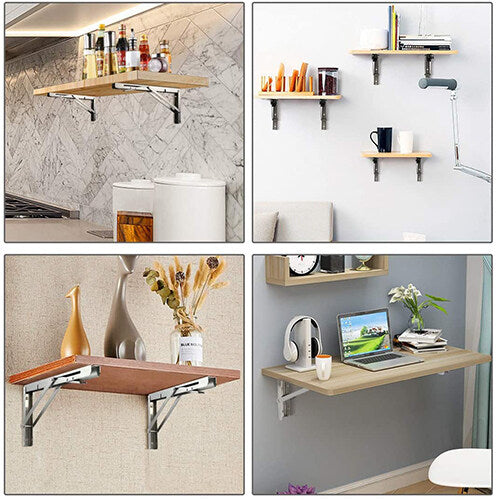 Foldable Wall Shelf Bracket ( 2Pcs)
