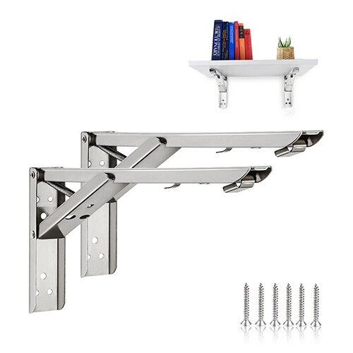 Foldable Wall Shelf Bracket ( 2Pcs)