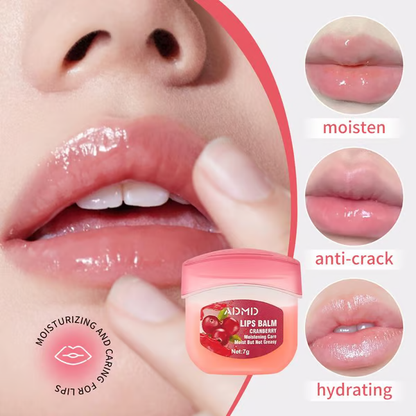8-Piece Fruity Lip Care Set🍓: Lip Gloss + Night Cream + Colorless Lip Balm + Moisturizing Mask - Perfect party and seasonal gift!🎉